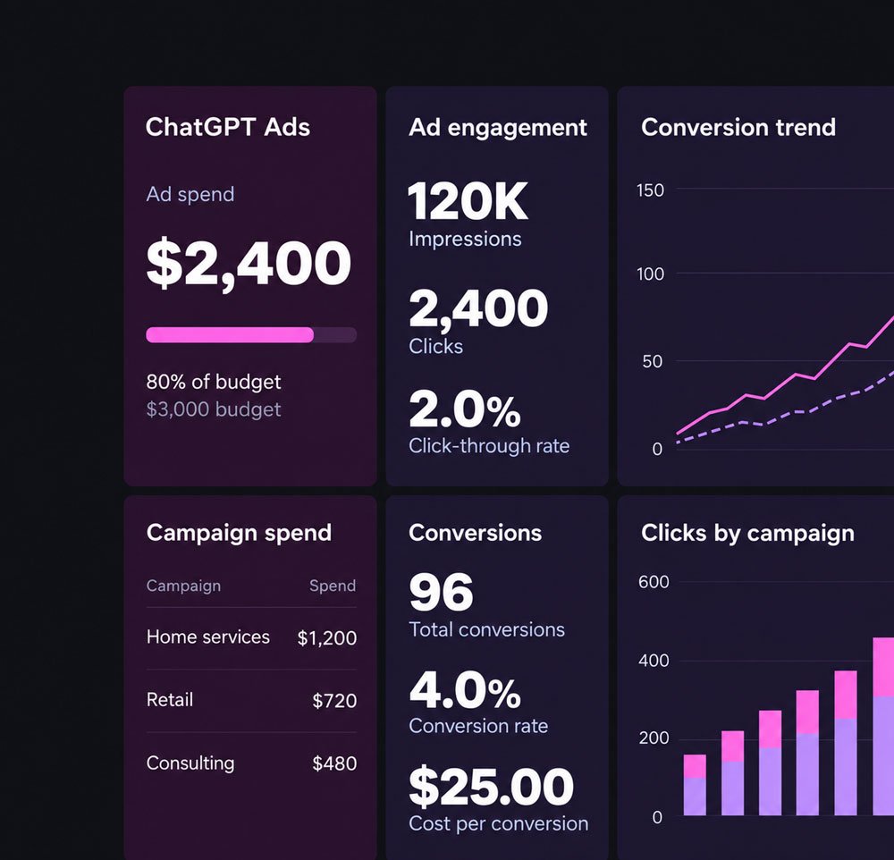 ChatGPT Ads dashboard